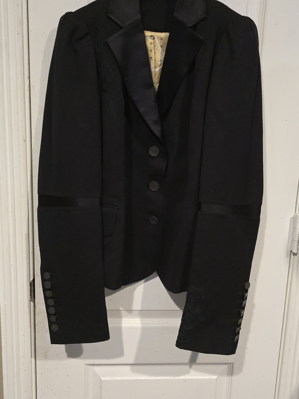 Asylum Raw7 Y2K Black Women's Tailored Blazer Jacket - Classic Evening Style